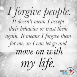 Forgive people