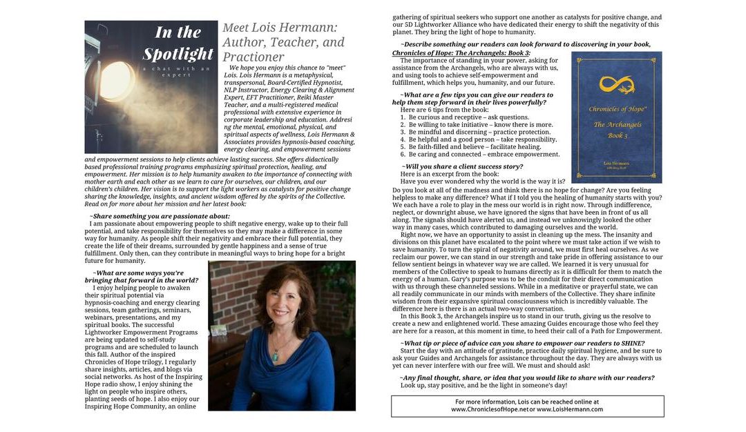 RHG Magazine – July 2022 – Spotlight on Lois Hermann